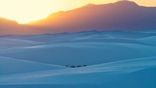Landscape nature desert sand dunes plants sunset sun Custom Gaming Mat Desk picture