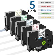 COMPATIBLE BROTHER LABEL TAPE TZ TZE TZE231 P-TOUCH TZE221 6MM/12MM/9MM 8M LOT picture