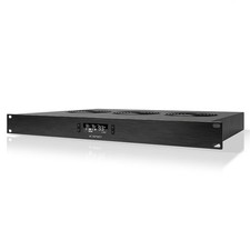 AC Infinity CLOUDPLATE T2, Rack Mount Fan 1U, Top Exhaust Airflow, Black picture