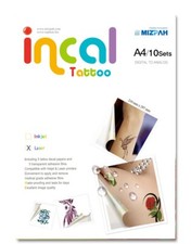 [Incal Tattoo]  Temporary Tattoos Decal Paper for Laser  Printer - 10sets(A4) picture