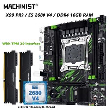 MACHINIST X99 PR9 Motherboard LGA 2011-3, Xeon E5 2680 V4 CPU, DDR4 RAM Combo, picture