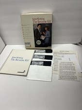 Spinnaker Resume Kit IBM PC Tandy 5.25 with User Guide BX-RKT Vintage 1988 picture