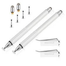 Universal 2 in 1 Stylus Touch Pen Metal Mesh Fiber Tip for Capacitive Screens picture