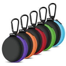  for Earphone Carry Case, [5-Pack] Small Round Pocket Earbud Travel Carrying  picture