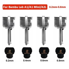 Hotend Kit For Bamboo A1/A1 Mini/ A2L Stainless Steel One-Pieace Nozzle 0.2-0.8 picture