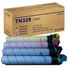 TOPWONDA 4-Pack TN328 Toner Cartridges Medium, Black Cyan Magenta Yellow picture