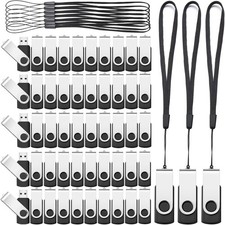 Aoriher 50 Pack USB 2.0 Flash Drives Bulk, Portable USB Thumb Drives with Lan... picture