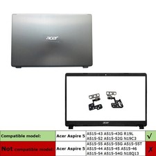 NEW Lcd Back Cover Front Bezel Hinges For Acer Aspire 5 A515-43 R19L 43G Silver picture