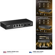 4 Port 2.5G Ethernet Switch with 2 Port 10G SFP+ Slot, 4 x 2.5G picture