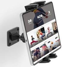 Tablet Wall Mount, 360° Rotation Tablet Holder Stand, Sturdy Metal Base, Kitchen picture