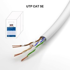 UTP CAT 5E LAN cable Ethernet CABLE 500 FT White/Grey/Blue PULL BOX CM RATED PVC picture