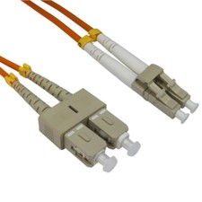 10 PACK LOT 5m LC-SC Duplex 62.5/125 OM1 Multimode Fiber Patch Cable Orange 16FT picture