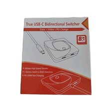 True USB-C Bidirectional Switcher, Data-Video-PD Charge. 8K Ultra HD Display. picture