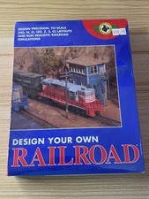 Design Your Own Railroad Vintage PC Game Abracadata Sealed New picture