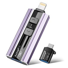 EATOP 512GB Flash Drive Intended for iPhone iPad, USB Photo 512GB, Purple picture