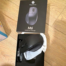 Keychron M6 Wireless Ergonomic Optical Mouse 4000 DPI 6-Button Black picture