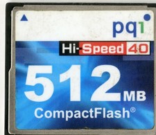 512MB Pqi Compact Flash Cf Card Memory Card 512 MB Flashcard Hi-Speed 40 picture
