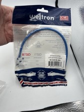 Weltron 1' Blue CAT6 RJ45 Snagless Patch Cables # 90-C6CB-BL-001 LOT OF 10 picture