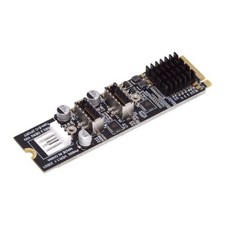 USB 3.1 Dual Type-E 20Pin Front Panel Socket NVMe M-Key Card Adapter picture