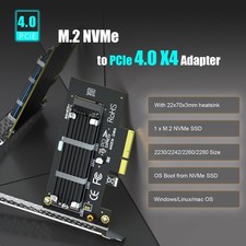 22x70mm PCIe 4.0 X4 M.2 NVMe Adapter - Fast Data Transfer & Cooling Efficiency picture