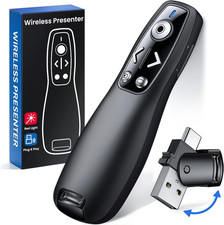Presentation Clicker with USB-A & USB-C Receiver, 2.4Ghz Wireless Presenter Remo picture