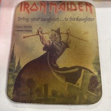 IRON MAIDEN - BRING YOUR DAUGHTER TO THE SLAUGHTER RARE MOUSE PAD FANCLUB picture