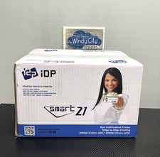 IDP SMART-21S Starter ID Printer Bundle plastic card printer color New Open Box picture