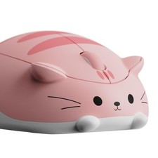 Cat Theme Wireless Gaming Mouse Pink, Tri-Mode Mouse BT3.0/BT5.0/2.4G, Cute Opti picture