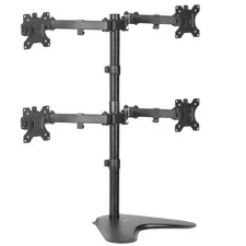 VIVO Quad Free Standing Monitor Desk Stand Mount Adjustable, 4 Screens up to 30