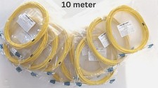 (10 Pack) LC to LC UPC OS2 Duplex Single-Mode Fiber Optic Patch Cable - Jumper picture