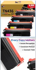ONLYU Compatible Toner Cartridge Replacement for Brother TN436 Set Of 4 picture