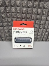 LONGWIND 512GB Photo Stick Flash Drive Dual Storage iPhone Android PC NEW picture