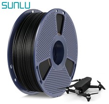 SUNLU PLA Carbon Fiber 3D Printer Filament Black 1.75mm 1KG/Spool NO-Brittle picture
