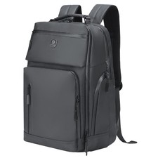 Large Capacity Water Resistant Laptop Backpack, 17 Inch for Business, Gray picture
