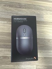 ProtoArc 2-in-1 Travel Hub Mouse - Modular HubMouse with Customized Hub -silver picture