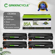 GREENCYCLE 4 Pack 85A CE285A Black Toner for HP P1102 M1132 M1212NF M1217NFW picture