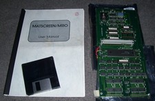 Atari Mega ST Computer Matscreen M110 Mono ECL Graphics Video Card Manual & Disk picture