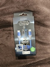 NEW Powerxcel Type C  Lightning charge/sync 4Ft cable Fast Charging IPhone/ Ipad picture