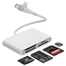 Memory Stick Pro Duo Adapter for Lightning/USB-C - 4-in-1 Multi Card... picture