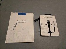 JSAUX USB 3.0 A to B Data Cable & 6ft Figure 8 C7 Replacement Power Cord Lot picture