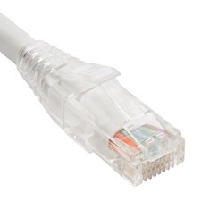Patch cord cat6 clear boot 10 white picture