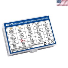 420Pcs  Computer Screw Kit, M.2 Screws, PC Standoffs and Screws Set for M.2 S... picture