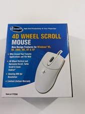 iConcepts 4D Wheel Scroll Mouse 77250 Vintage Windows 95 98 2000 ME NT XP Boxed picture