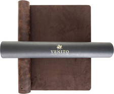Venito Premium Leather Desk Pad Mat (36 X 19 Inch) - Large Desk Mat for Keyboard picture