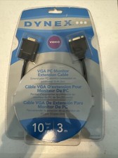 Dynex™ 10' VGA PC Monitor EXTENSION Cable DX-C101781 New IE880 DB15 male-female  picture