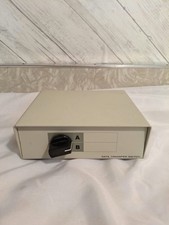 Vintage Data Transfer Switch A/B Manual DB25 Parallel Serial Printer Switch Box picture
