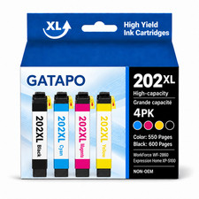 202XL Ink Replacement for Epson XP-5100 WF-2860  (4,Black/Cyan/Magenta/Yellow) picture
