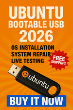 Ubuntu 2026 Bootable USB – Install, Repair & Test Linux Fast | Live OS picture