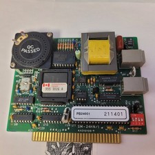 Vintage Modem Card SM-24HN/1 KA310109 PB2400I 8-Bit ISA Internal Dial-Up Modem picture