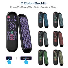 Air Fly Mouse 7-Color Backlight Keyboard Voice Remote for Streaming TV Box HDTV picture